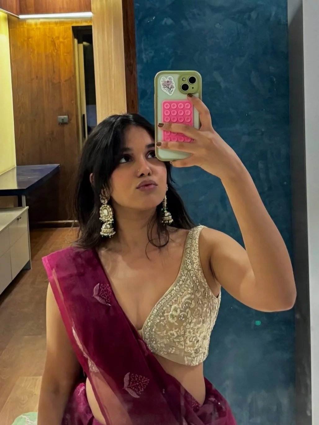 Indian College Girl in Connaught Place